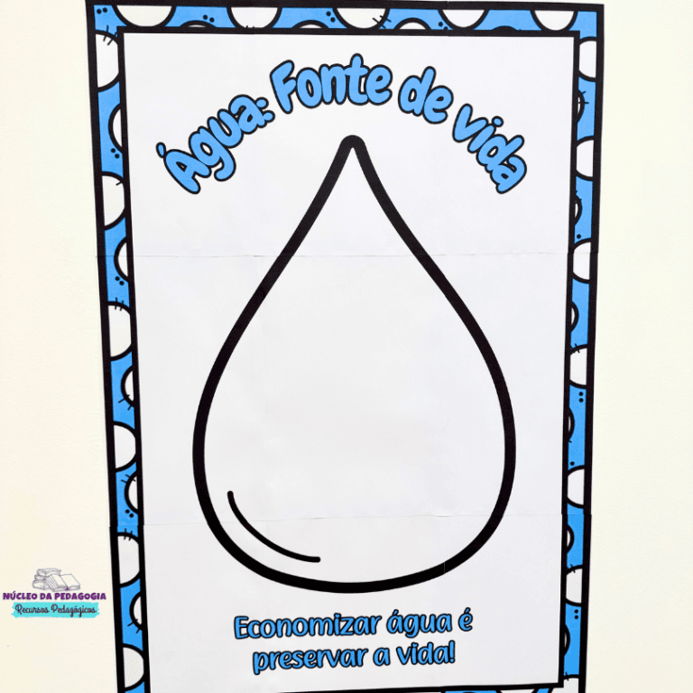Dia da Água Cartaz Colaborativo – Núcleo da Pedagogia