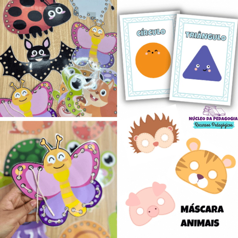 Atividade alinhavos educação Infantil
