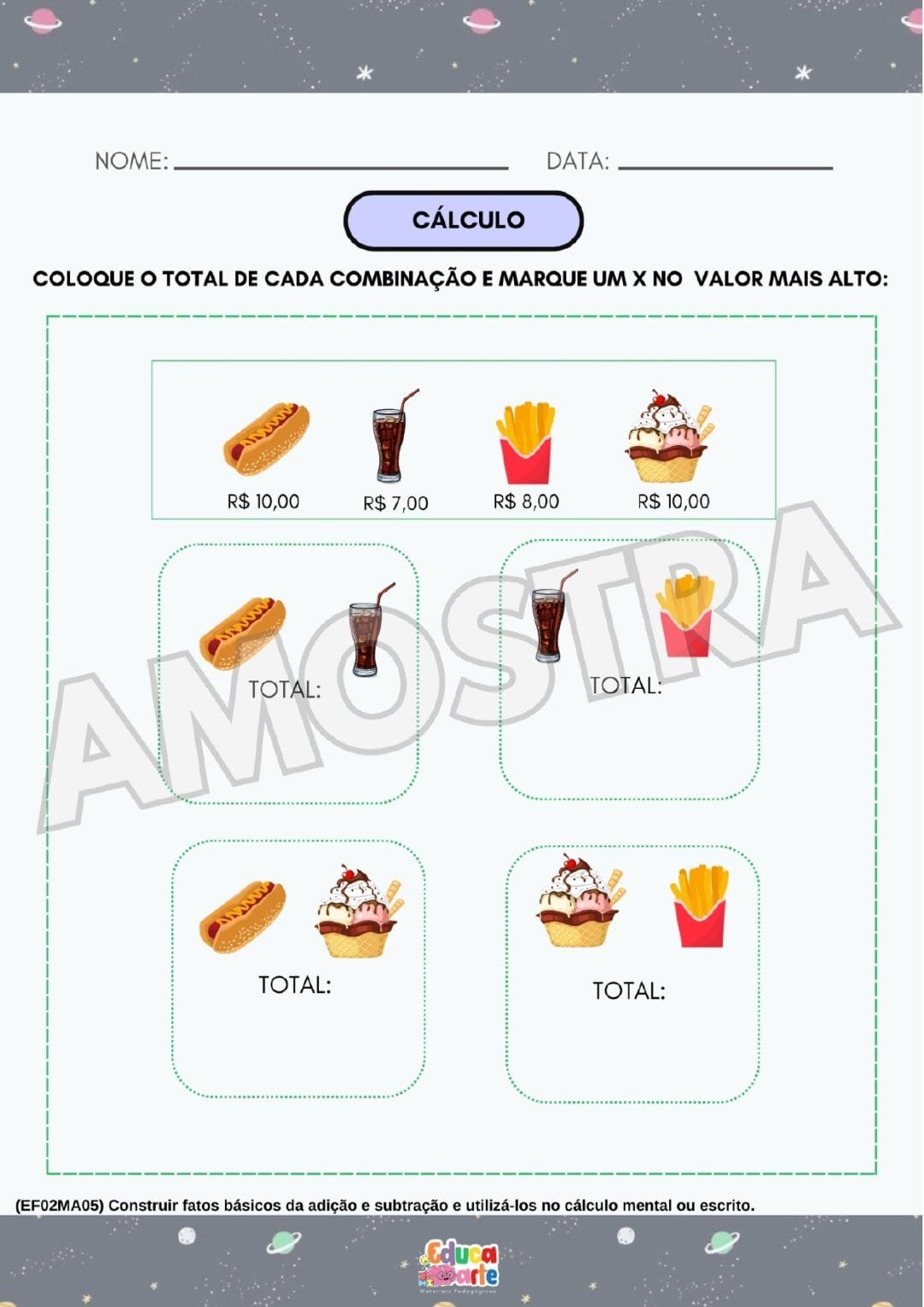 Atividades 4º ano