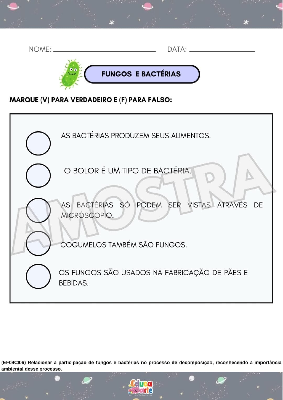 Atividades 4º ano