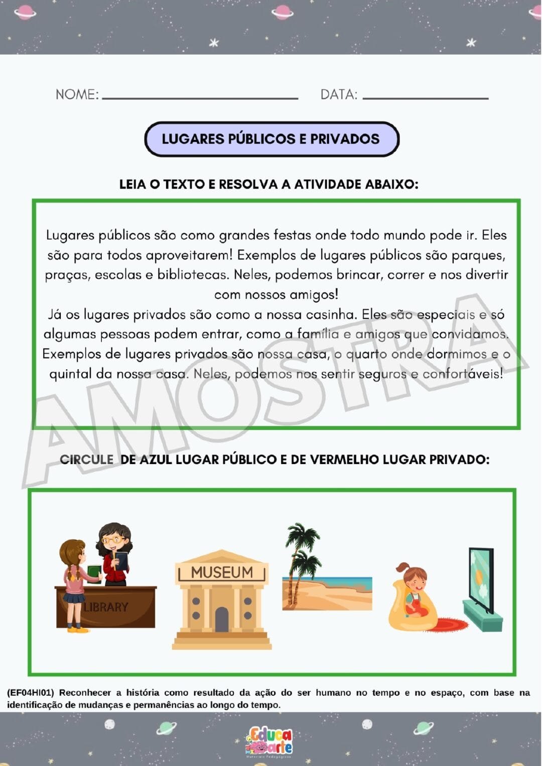 Atividades 4º ano