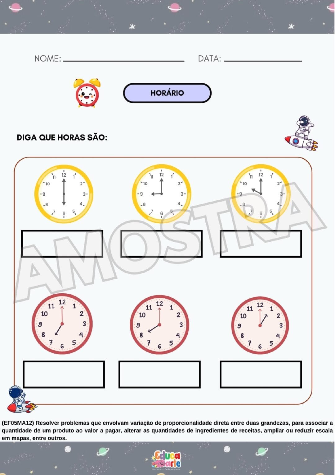 Atividades 5º ano