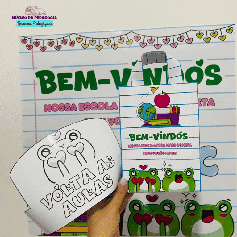 Painel e lembrancinhas Volta às Aulas