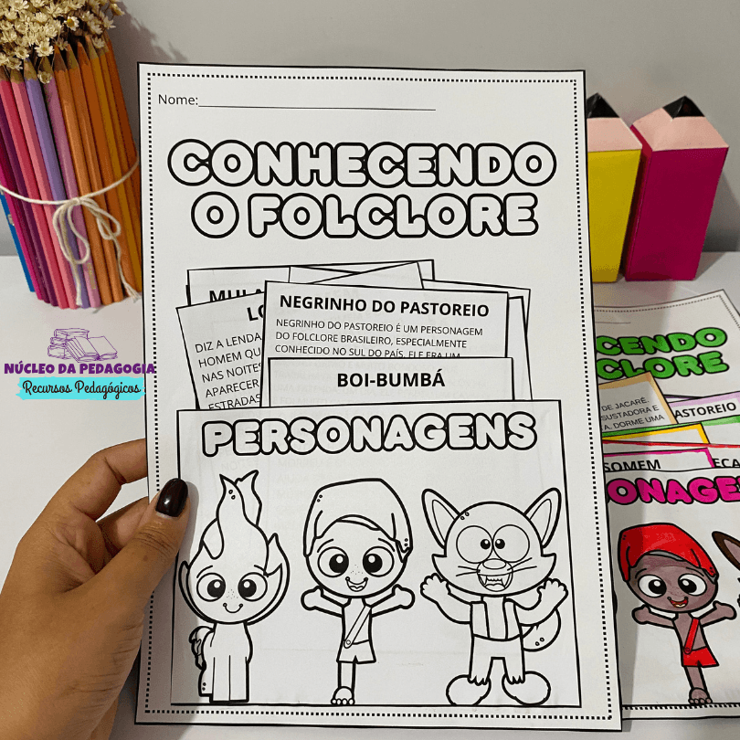 Atividade folclore brasileiro para imprimir