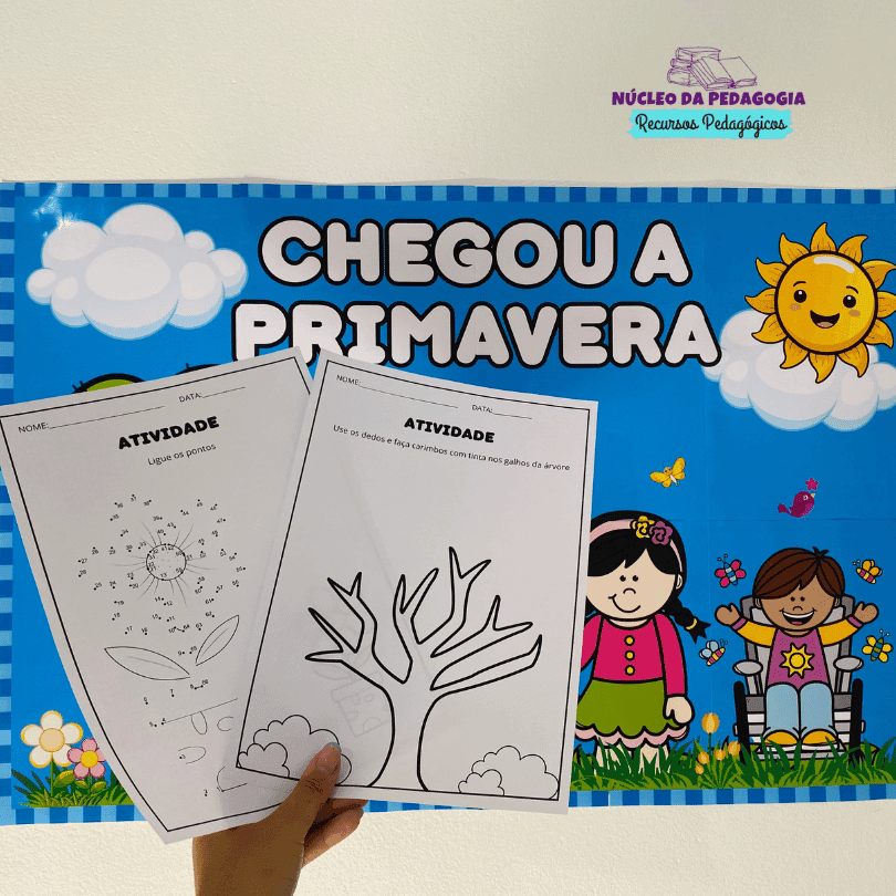 Cartaz e atividade Primavera