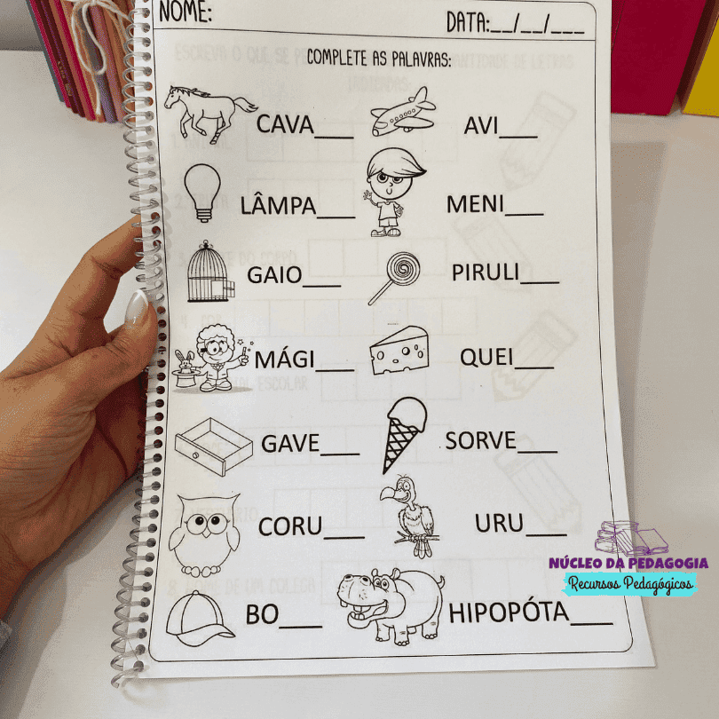 Atividades Sílabas Simples para imprimir